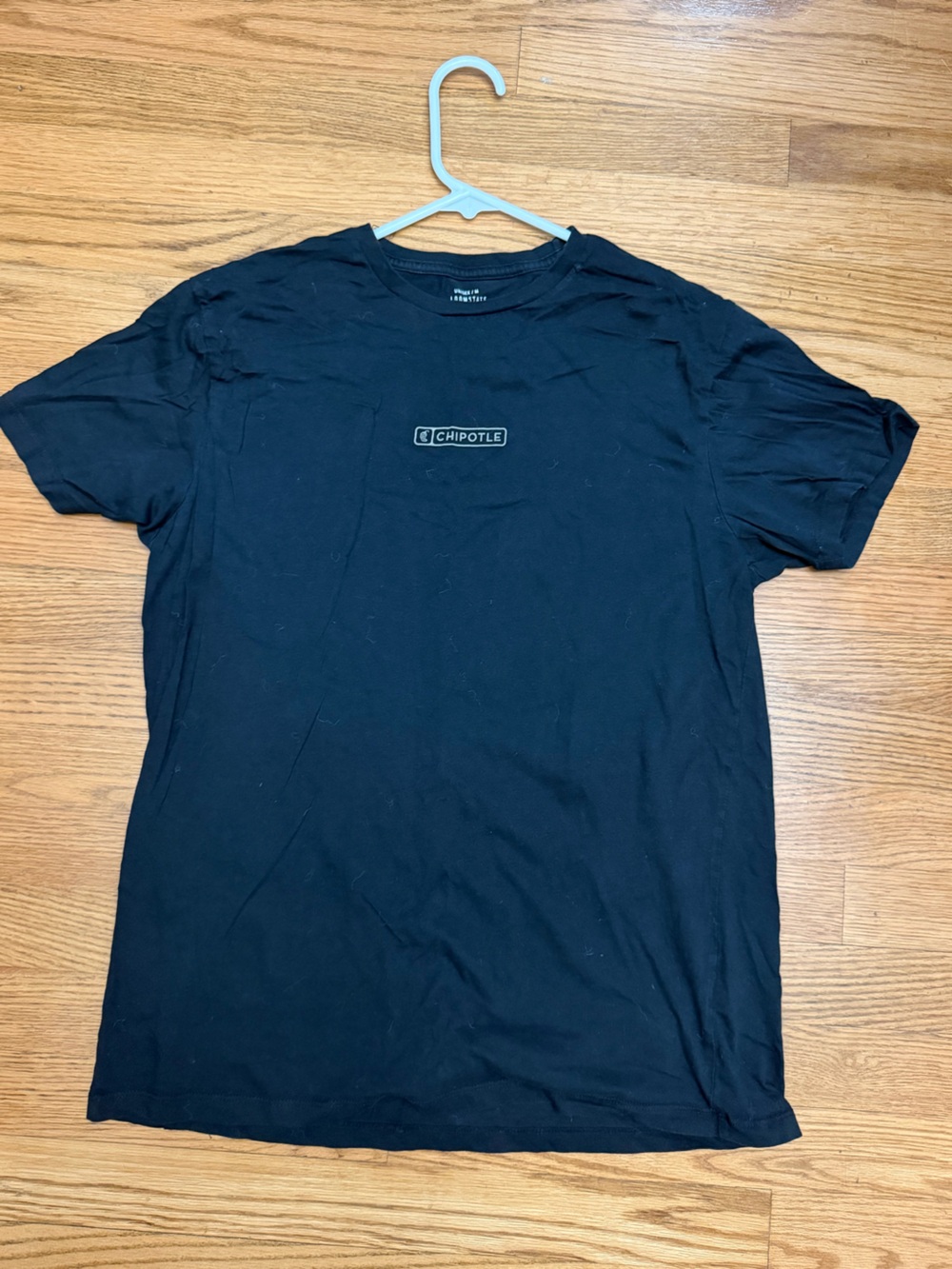 Chipotle Rewards Unisex Medium Black Organic Cotton Graphic T-Shirt Loomstate